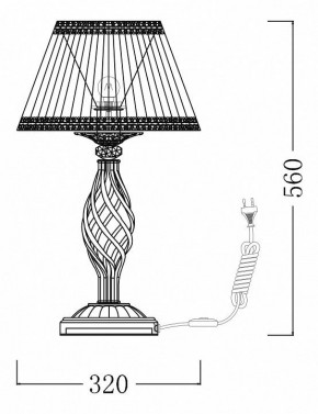 Настольная лампа декоративная Maytoni Grace ARM247-00-G в Белоярском - beloyarskiy.mebel24.online | фото 7
