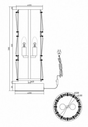 Настольная лампа декоративная Maytoni Puntes MOD043TL-02CH в Белоярском - beloyarskiy.mebel24.online | фото 4