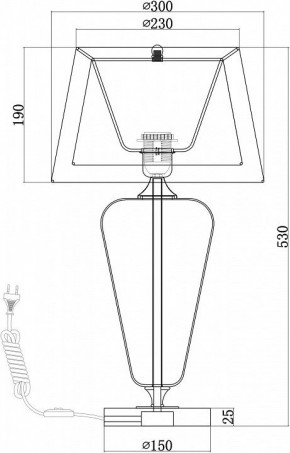 Настольная лампа декоративная Maytoni Verre Z005TL-01CH в Белоярском - beloyarskiy.mebel24.online | фото 4