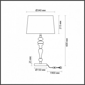Настольная лампа декоративная Odeon Light Homi 5040/1T в Белоярском - beloyarskiy.mebel24.online | фото 4