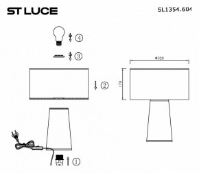 Настольная лампа декоративная ST-Luce Jackie SL1354.604.01 в Белоярском - beloyarskiy.mebel24.online | фото 5