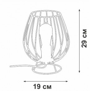Настольная лампа декоративная Vitaluce V4296 V4296-0/1L в Белоярском - beloyarskiy.mebel24.online | фото 3