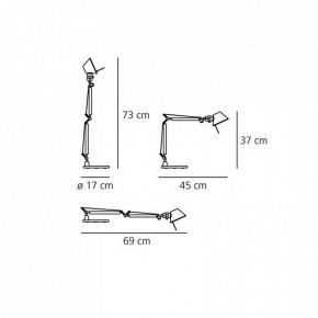 Настольная лампа офисная Artemide  A011830 в Белоярском - beloyarskiy.mebel24.online | фото 6