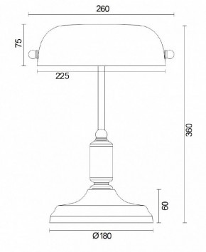 Настольная лампа офисная Maytoni Kiwi Z153-TL-01-BS в Белоярском - beloyarskiy.mebel24.online | фото 2