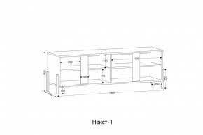 НЕКСТ - 1 Тумба ТВ в Белоярском - beloyarskiy.mebel24.online | фото 2