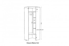 ОЛЬГА-МИЛК 9.2 Шкаф угловой с зеркалом в Белоярском - beloyarskiy.mebel24.online | фото 2