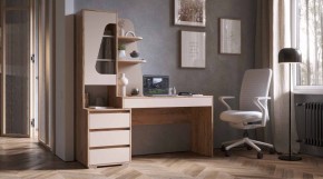 ПИФАГОР Стол компьютерный (дуб вотан/кашемир) в Белоярском - beloyarskiy.mebel24.online | фото