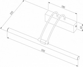 Подсветка для зеркала Elektrostandard Simple a063695 в Белоярском - beloyarskiy.mebel24.online | фото 3