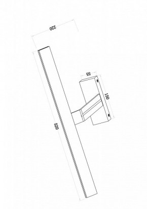Подсветка для зеркала Maytoni Decart MIR010WL-L12W4K в Белоярском - beloyarskiy.mebel24.online | фото 3