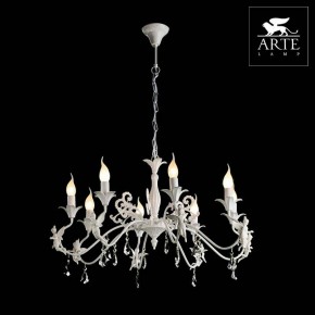 Подвесная люстра Arte Lamp Angelina A5349LM-8WH в Белоярском - beloyarskiy.mebel24.online | фото 2