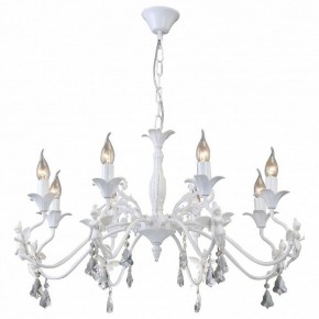 Подвесная люстра Arte Lamp Angelina A5349LM-8WH в Белоярском - beloyarskiy.mebel24.online | фото 3