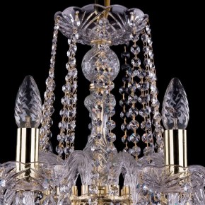 Подвесная люстра Bohemia Ivele Crystal 1402 1402/10/240/G/Leafs в Белоярском - beloyarskiy.mebel24.online | фото 4