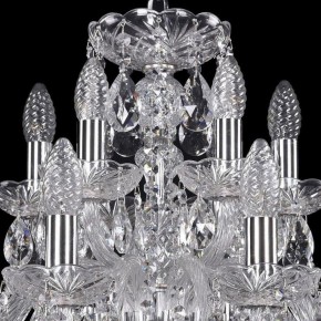 Подвесная люстра Bohemia Ivele Crystal 1402 1402/12+6/240/Ni в Белоярском - beloyarskiy.mebel24.online | фото 4