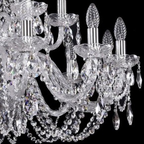 Подвесная люстра Bohemia Ivele Crystal 1402 1402/12+6/300/2d/Ni в Белоярском - beloyarskiy.mebel24.online | фото 2