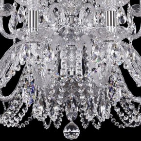 Подвесная люстра Bohemia Ivele Crystal 1402 1402/12+6/300/2d/Ni в Белоярском - beloyarskiy.mebel24.online | фото 3