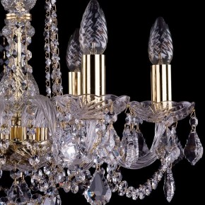 Подвесная люстра Bohemia Ivele Crystal 1402 1402/6/160/G/Leafs в Белоярском - beloyarskiy.mebel24.online | фото 2