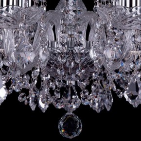Подвесная люстра Bohemia Ivele Crystal 1402 1402/8/195/Ni/Leafs в Белоярском - beloyarskiy.mebel24.online | фото 3