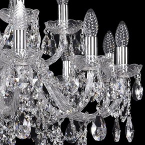 Подвесная люстра Bohemia Ivele Crystal 1411 1411/12+6/300/Ni в Белоярском - beloyarskiy.mebel24.online | фото 2