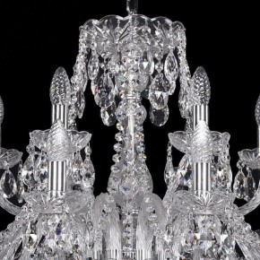 Подвесная люстра Bohemia Ivele Crystal 1411 1411/12+6/300/Ni в Белоярском - beloyarskiy.mebel24.online | фото 4