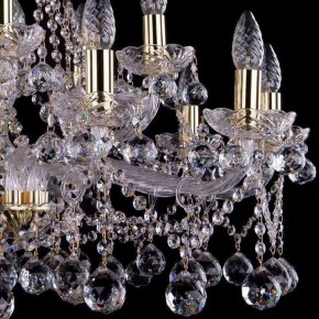 Подвесная люстра Bohemia Ivele Crystal 1413 1413/10+5/300/G/Balls в Белоярском - beloyarskiy.mebel24.online | фото 3