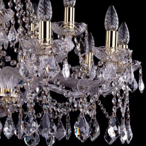 Подвесная люстра Bohemia Ivele Crystal 1413 1413/10+5/300/G/Leafs в Белоярском - beloyarskiy.mebel24.online | фото 2