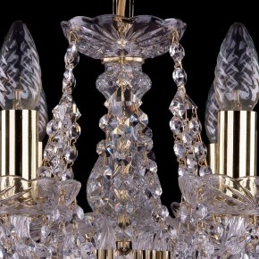 Подвесная люстра Bohemia Ivele Crystal 1413 1413/6/141/G/Leafs в Белоярском - beloyarskiy.mebel24.online | фото 4
