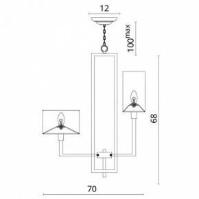 Подвесная люстра Divinare Porta 5933/01 LM-8 в Белоярском - beloyarskiy.mebel24.online | фото 5