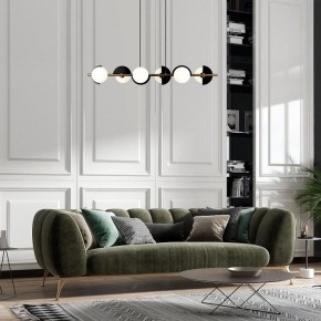 Подвесная люстра Eurosvet Moity 70149/6 черный/латунь в Белоярском - beloyarskiy.mebel24.online | фото 4
