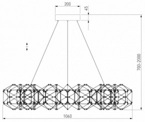 Подвесная люстра Eurosvet Uma 90369/15 медь в Белоярском - beloyarskiy.mebel24.online | фото 4