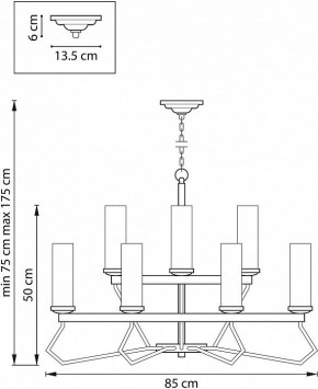 Подвесная люстра Lightstar Flume 723125 в Белоярском - beloyarskiy.mebel24.online | фото 3