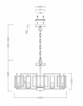 Подвесная люстра Maytoni Bowi H009PL-06G в Белоярском - beloyarskiy.mebel24.online | фото 4
