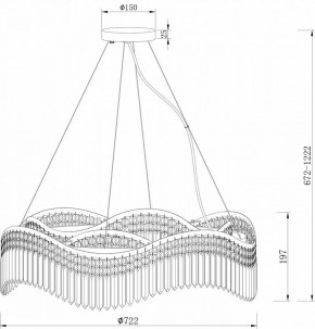 Подвесная люстра Maytoni Gracia DIA201PL-10G в Белоярском - beloyarskiy.mebel24.online | фото 4