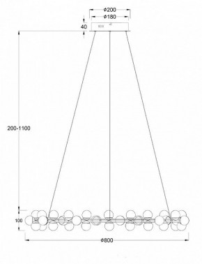 Подвесная люстра Maytoni Tessara MOD081PL-L60G3K в Белоярском - beloyarskiy.mebel24.online | фото 4