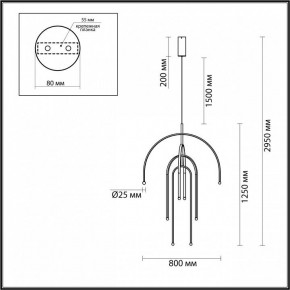 Подвесная люстра Odeon Light Memfi 6633/95L в Белоярском - beloyarskiy.mebel24.online | фото
