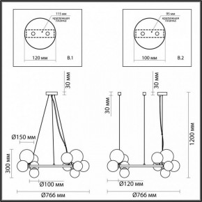 Подвесная люстра Odeon Light Tovi 4818/14 в Белоярском - beloyarskiy.mebel24.online | фото 6