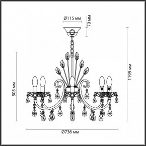 Подвесная люстра Odeon Light Versia 4977/8 в Белоярском - beloyarskiy.mebel24.online | фото 6