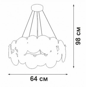 Подвесная люстра Vitaluce V5801 V5801-8/6S в Белоярском - beloyarskiy.mebel24.online | фото 7