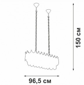 Подвесная люстра Vitaluce V58120 V58120-8/11 в Белоярском - beloyarskiy.mebel24.online | фото 3