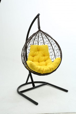 Подвесное кресло Бароло (коричневый/желтый) в Белоярском - beloyarskiy.mebel24.online | фото