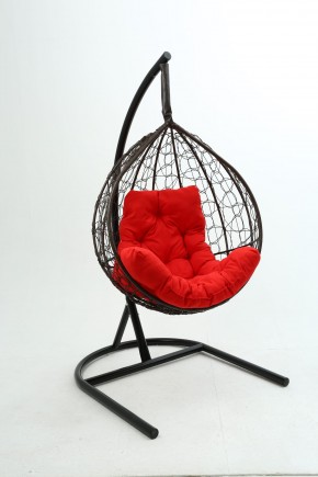 Подвесное кресло Бароло (коричневый/красный) в Белоярском - beloyarskiy.mebel24.online | фото