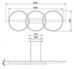 Подвесной светильник Arte Lamp Fluido A3913SP-24BK в Белоярском - beloyarskiy.mebel24.online | фото 3