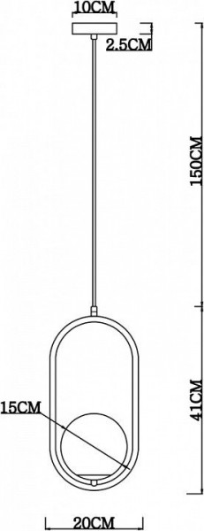 Подвесной светильник Arte Lamp Matisse A7745SP-1AB в Белоярском - beloyarskiy.mebel24.online | фото 4