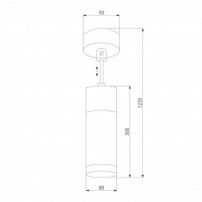 Подвесной светильник Eurosvet Double Topper 50135/1 LED хром/черный в Белоярском - beloyarskiy.mebel24.online | фото 4