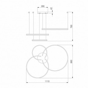 Подвесной светильник Eurosvet Gap 90180/3 сатин-никель в Белоярском - beloyarskiy.mebel24.online | фото 5