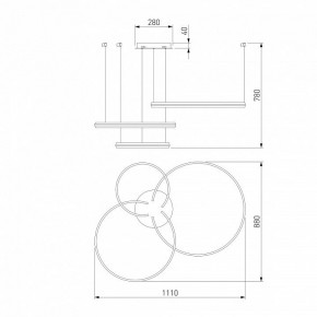 Подвесной светильник Eurosvet Gap 90280/3 сатин-никель Smart в Белоярском - beloyarskiy.mebel24.online | фото 7