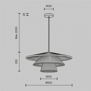 Подвесной светильник Maytoni Costa MOD394PL-01BS1 в Белоярском - beloyarskiy.mebel24.online | фото 5