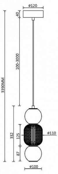 Подвесной светильник Maytoni Drop MOD273PL-L16CH3K в Белоярском - beloyarskiy.mebel24.online | фото 4