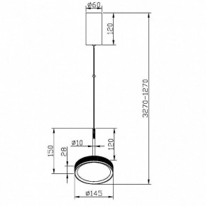 Подвесной светильник Maytoni El MOD041PL-L15G3K в Белоярском - beloyarskiy.mebel24.online | фото 4