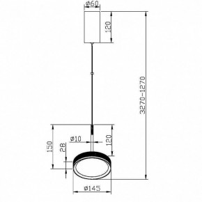 Подвесной светильник Maytoni El MOD041PL-L15WG3K в Белоярском - beloyarskiy.mebel24.online | фото 5