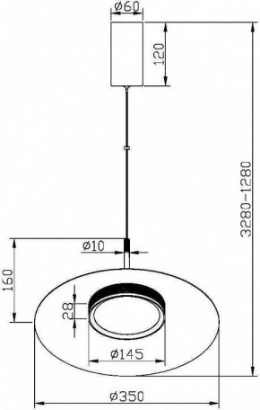 Подвесной светильник Maytoni Halo MOD041PL-L15B3K1 в Белоярском - beloyarskiy.mebel24.online | фото 5